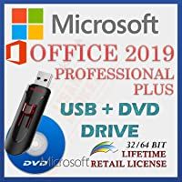 Los mejores  - MS Office 2019 Professional PLUS Con controlador USB y DVD - Licencia minorista - Versión completa | Envío de entrega…